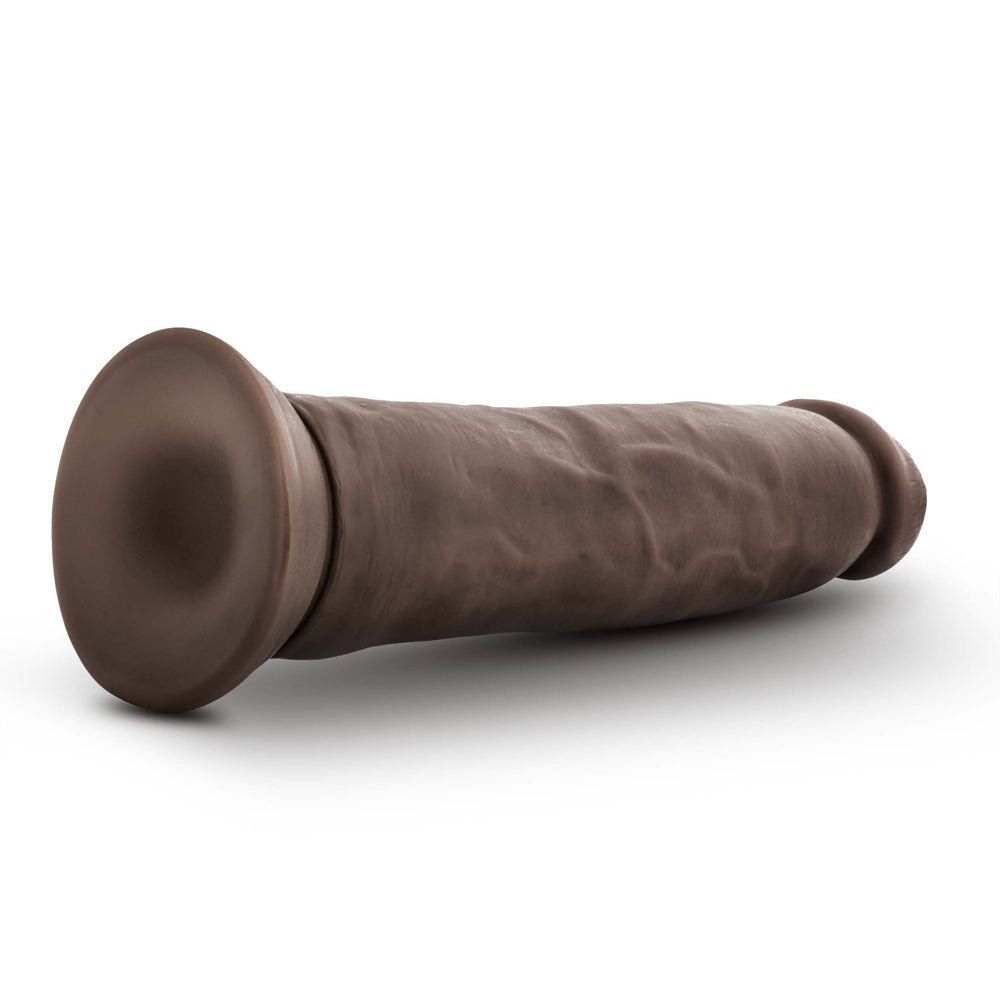 Dr. Skin Plus Thick 9 in. Triple Density Posable Dildo Brown - Image 4