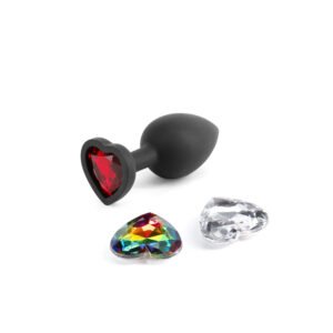 Alternative view of Glams Xchange Heart Anal Plug Small