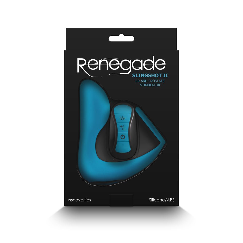 Renegade Slingshot II Cock Ring & Prostate Stimulator Teal - Image 4