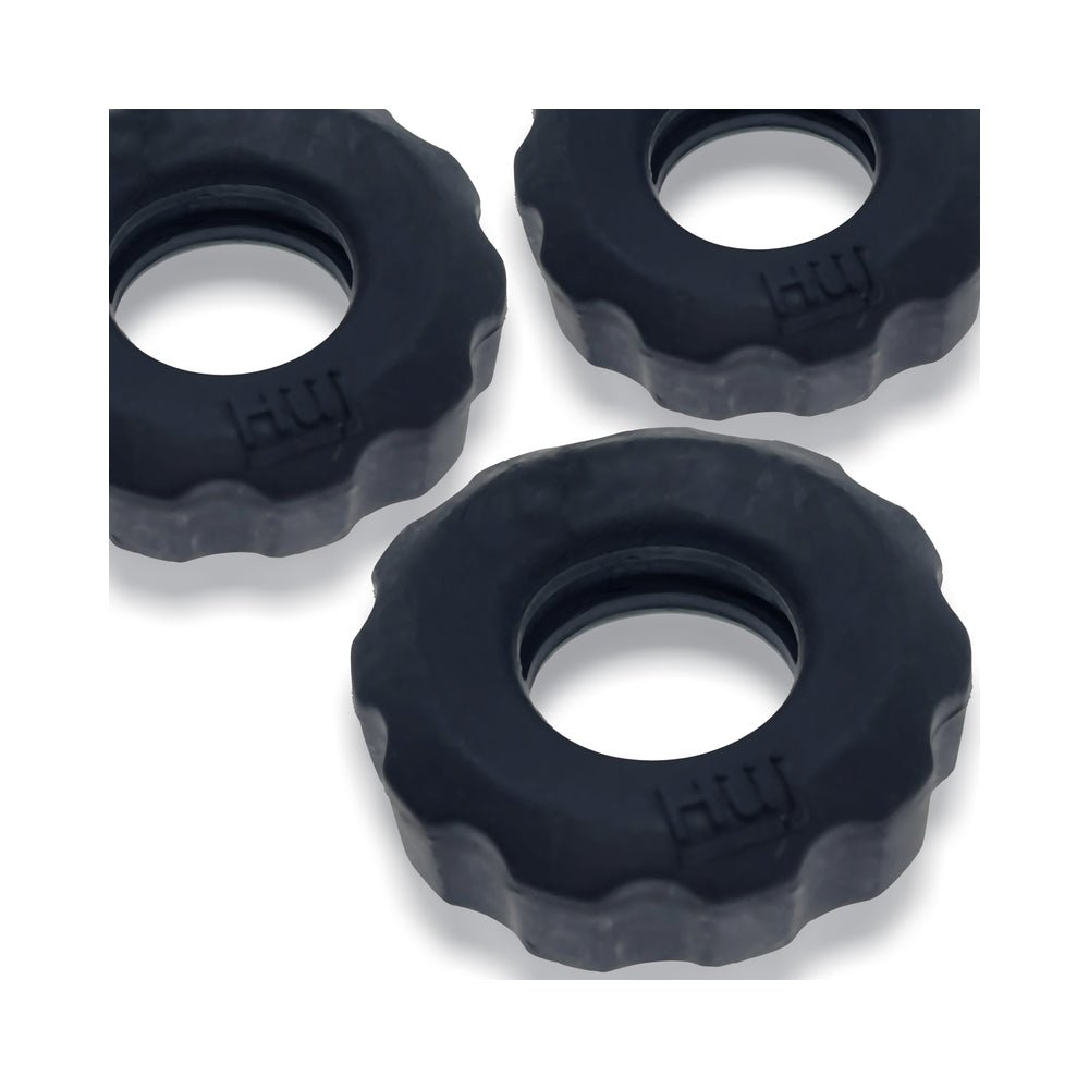 Hunkyjunk SuperHuj 3-Pack Cockrings Tar Ice - Image 3
