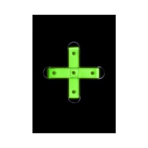 Alternative view of Ouch! Glow in the Dark Hogtie Neon Green