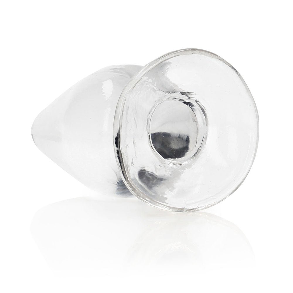 RealRock Crystal Clear 3.5 in. Anal Plug Clear - Image 3