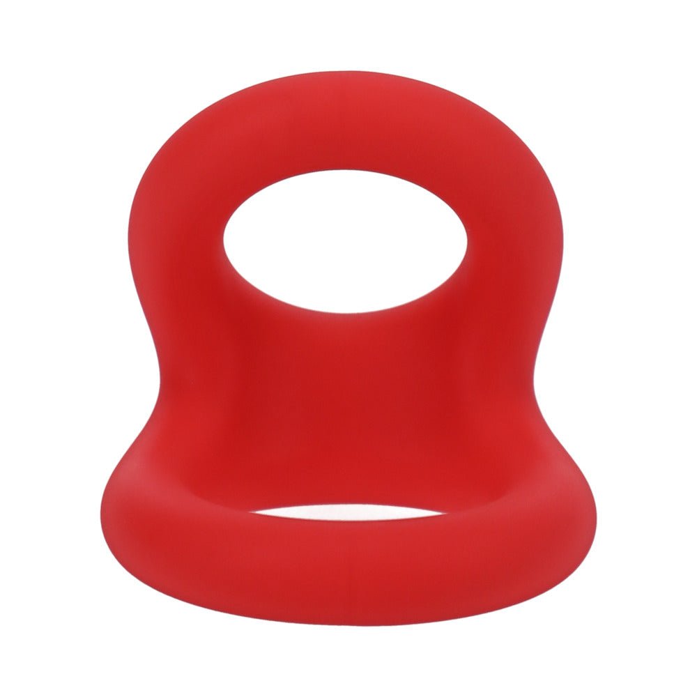 Tantus Uplift C-Ring Cock and Ball Sling Crimson - Image 2