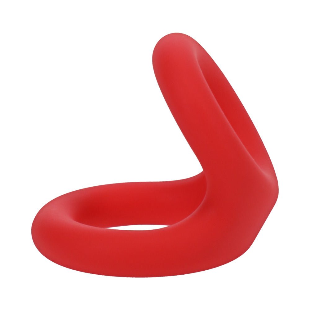 Tantus Uplift C-Ring Cock and Ball Sling Crimson - Image 3