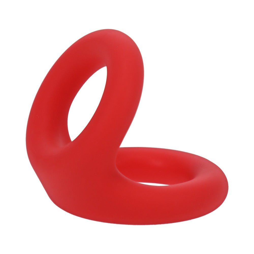 Tantus Uplift C-Ring Cock and Ball Sling Crimson - Image 5