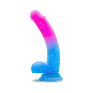 Alternative view of Avant Chasing Sunsets 7.75 in. Silicone Dildo with Balls Mermaid