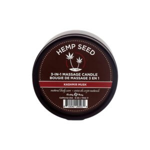Alternative view of Earthly Body Hemp Seed 3-in-1 Massage Candle Kashmir Musk 6 oz.