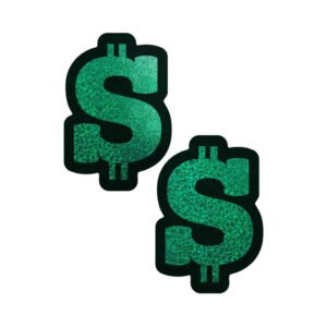 Alternative view of Pastease Money: Green Glitter Dollar Sign Nipple Pasties