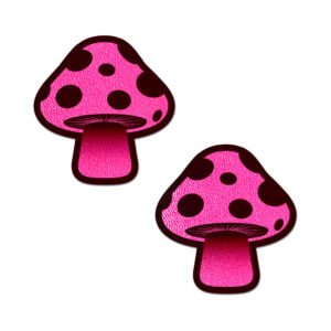 Alternative view of Pastease Mushroom: Neon Pink Shroom Nipple Pasties