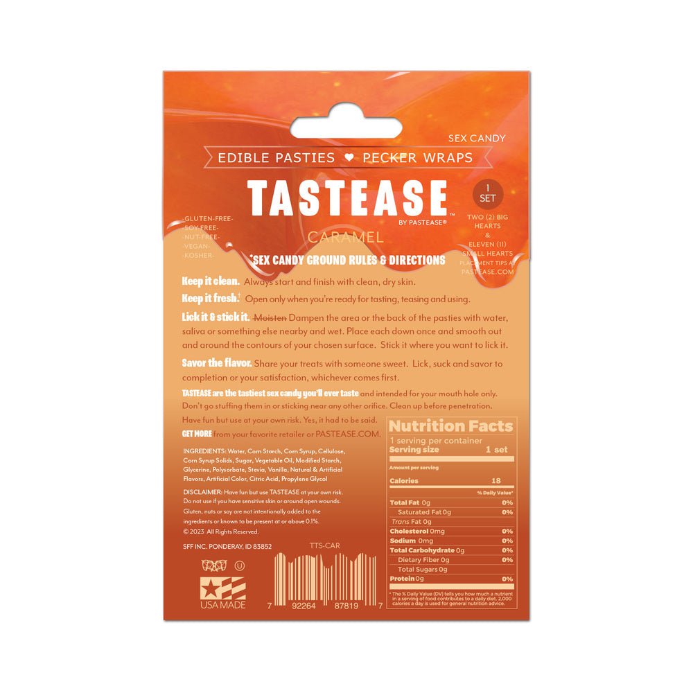 Tastease by Pastease Caramel Candy Edible Pasties & Pecker Wraps - Image 2