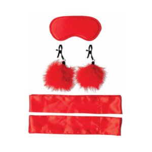Alternative view of Sportsheets Sex & Mischief Amor 5-Piece Bondage Beginner Kit Red