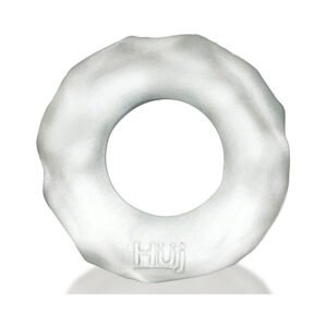 Alternative view of Hunkyjunk Fractal Tactile Cockring Clear Ice