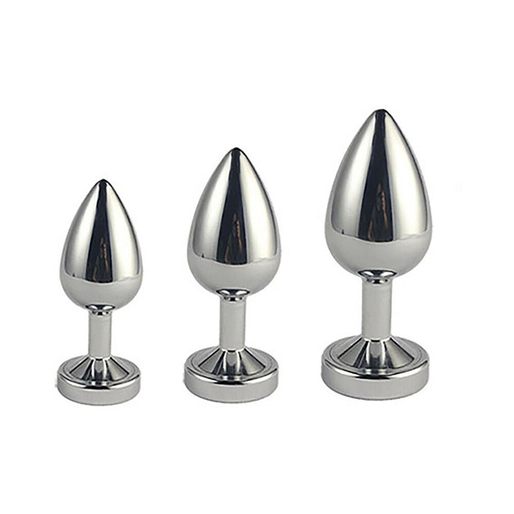 Ple''sur 3-Setting LED Light-Up Metal Anal Plug Small - Image 6