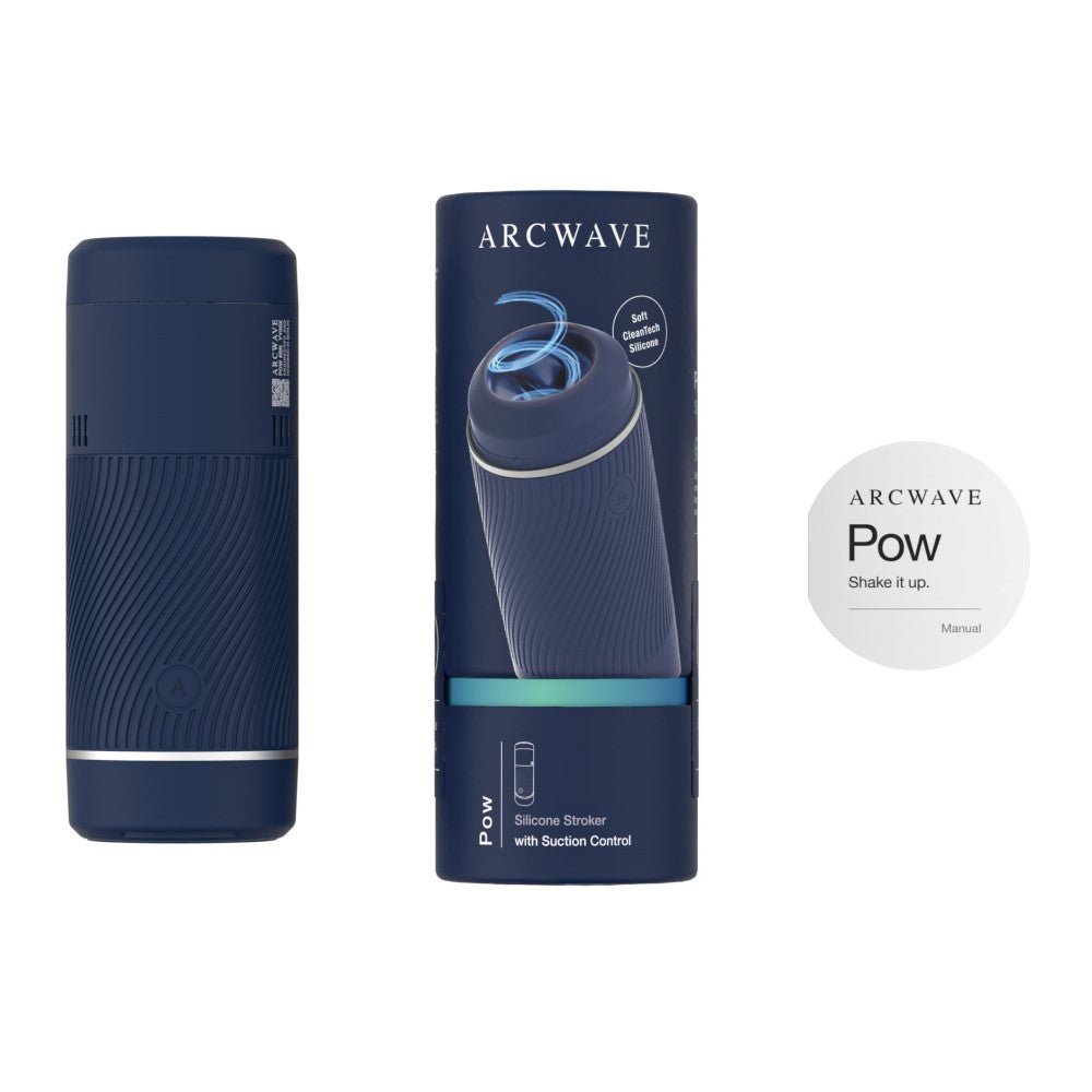 Arcwave Pow Silicone Stroker with Suction Control Blue - Image 5