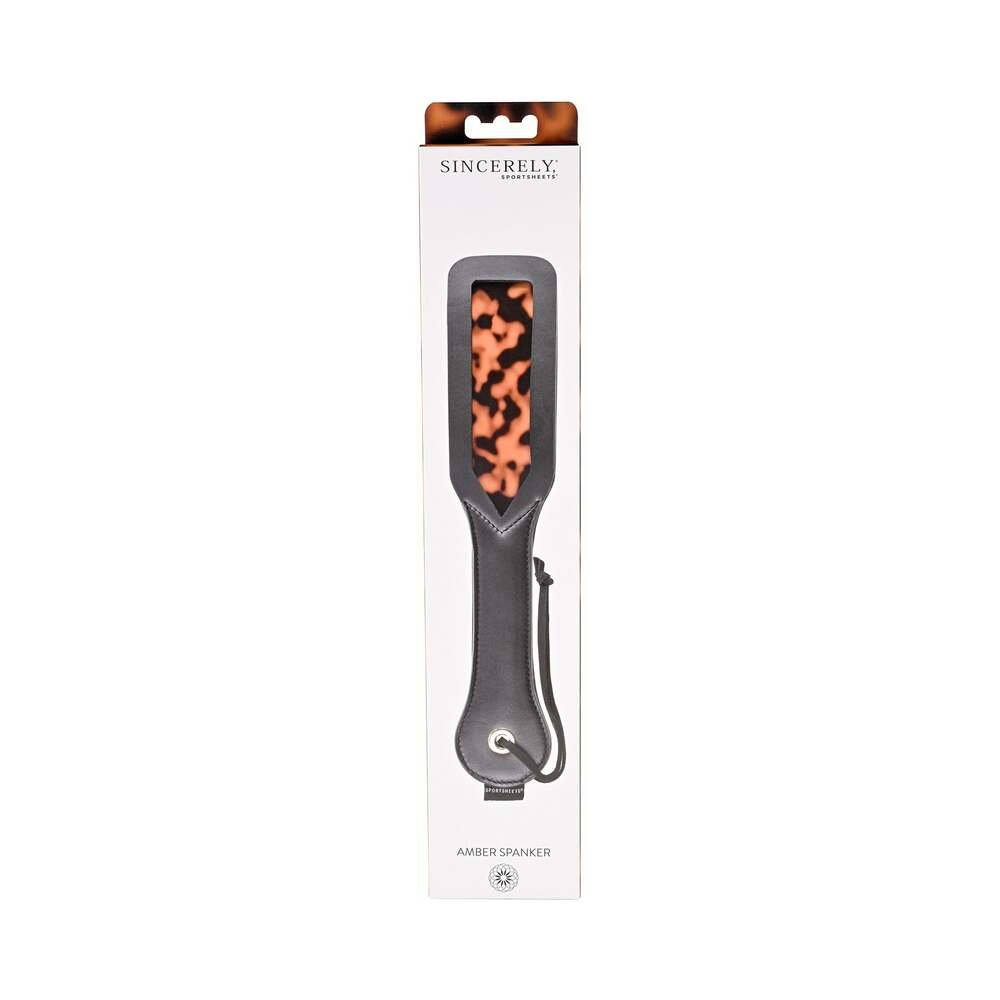 Sincerely, Sportsheets Amber Layered Spanker Tortoiseshell - Image 7