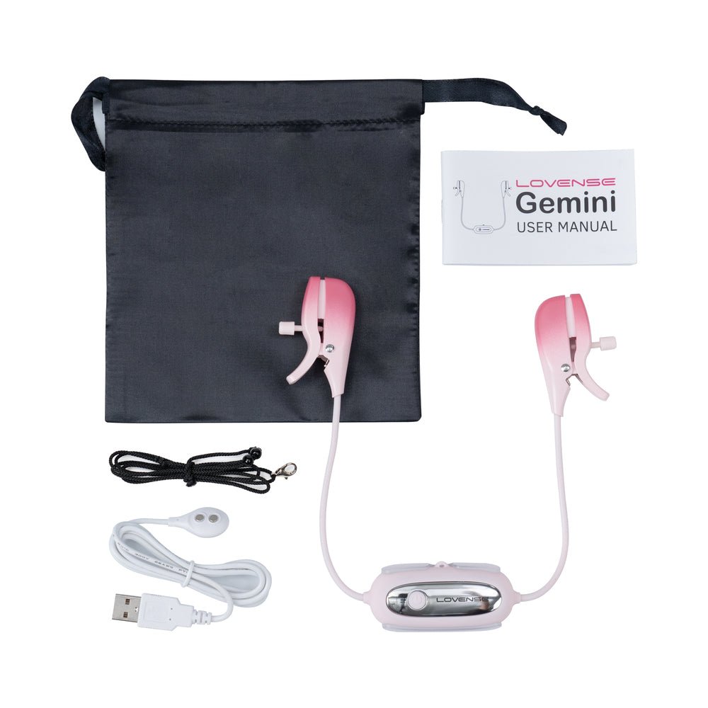 Lovense Gemini Bluetooth Rechargeable Vibrating Nipple Clamps - Image 4