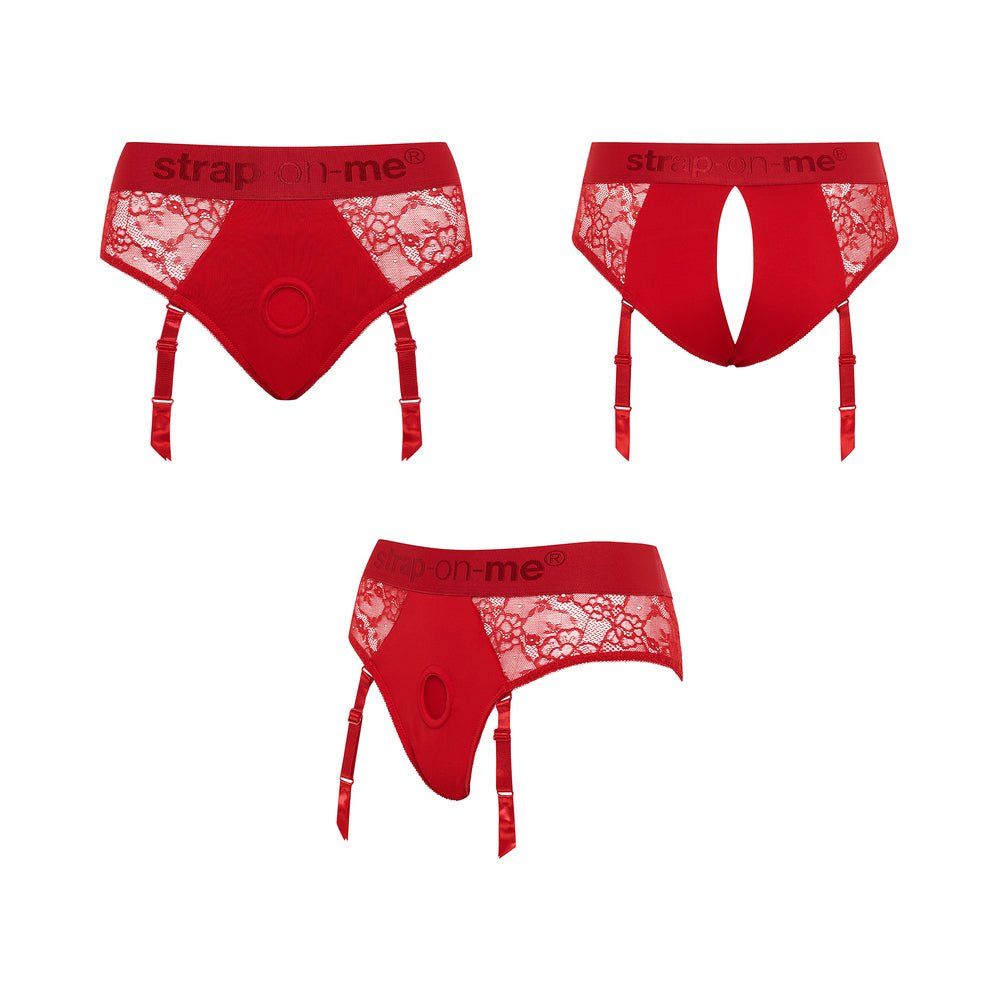Strap-On-Me Diva Lingerie Harness Red M - Image 6