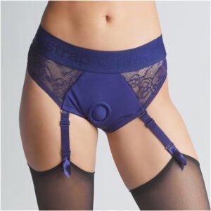 Alternative view of Strap-On-Me Diva Lingerie Harness Night Blue M