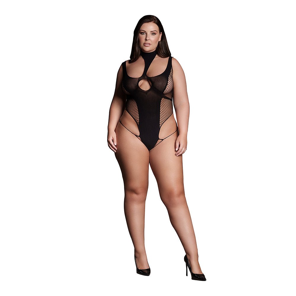 Le Desir Shade Cyllene XLVIII Bodysuit with Turtleneck Black Queen Size - Image 2
