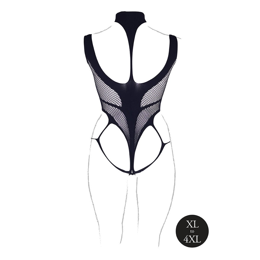Le Desir Shade Cyllene XLVIII Bodysuit with Turtleneck Black Queen Size - Image 5