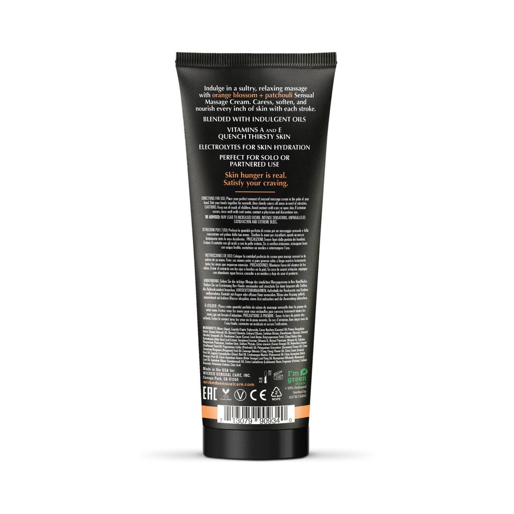 Wicked Orange Blossom + Patchouli Sensual Massage Cream 4 oz. - Image 2