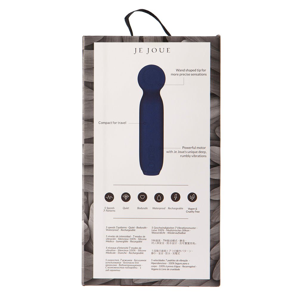 Je Joue Vita Rechargeable Silicone Wand Tip Bullet Vibrator Cobalt Blue - Image 6
