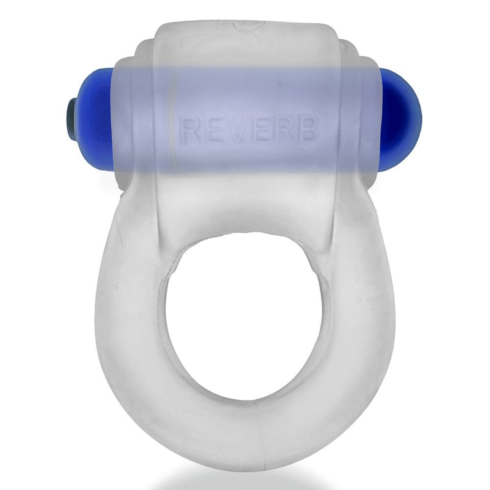 Hunkyjunk Revring Cockring with Bullet Vibrator Clear Ice - Image 2