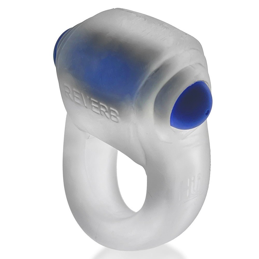 Hunkyjunk Revring Cockring with Bullet Vibrator Clear Ice - Image 3