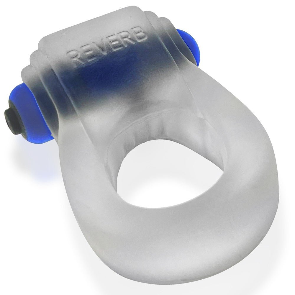 Hunkyjunk Revring Cockring with Bullet Vibrator Clear Ice - Image 6
