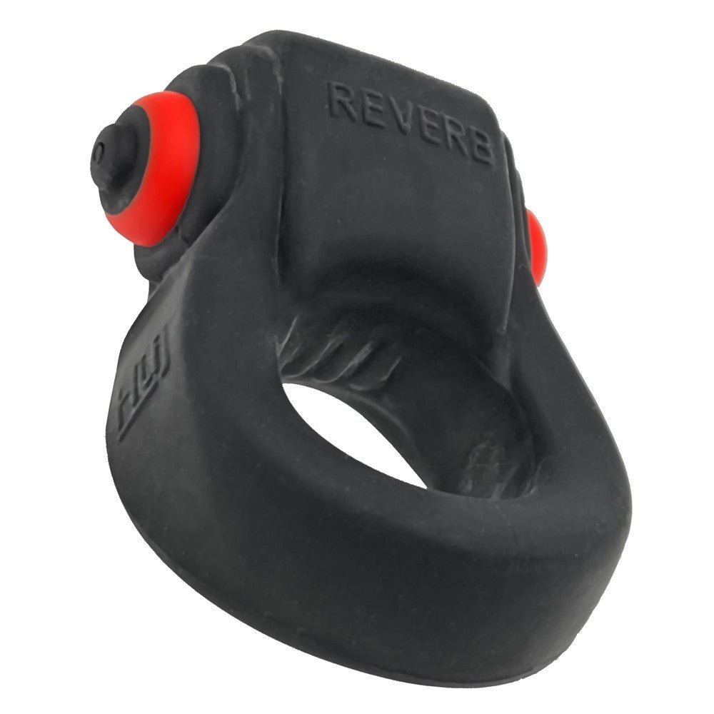 Hunkyjunk Revring Cockring with Bullet Vibrator Tar Ice - Image 4