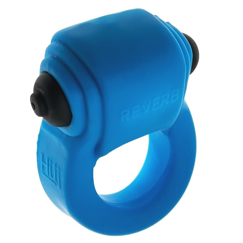 Hunkyjunk Revring Cockring with Bullet Vibrator Teal Ice - Image 3