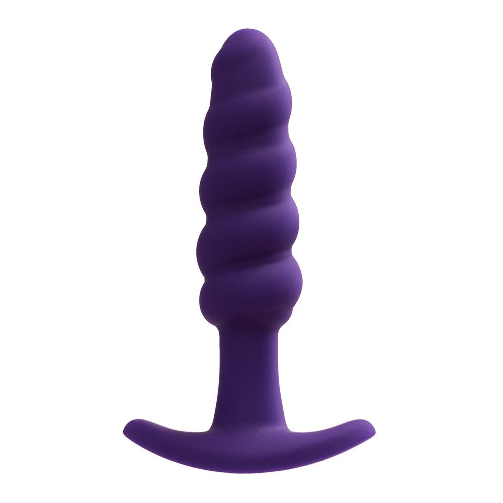 VeDO Twist Rechargeable Silicone Vibrating Anal Plug Purple - Image 2