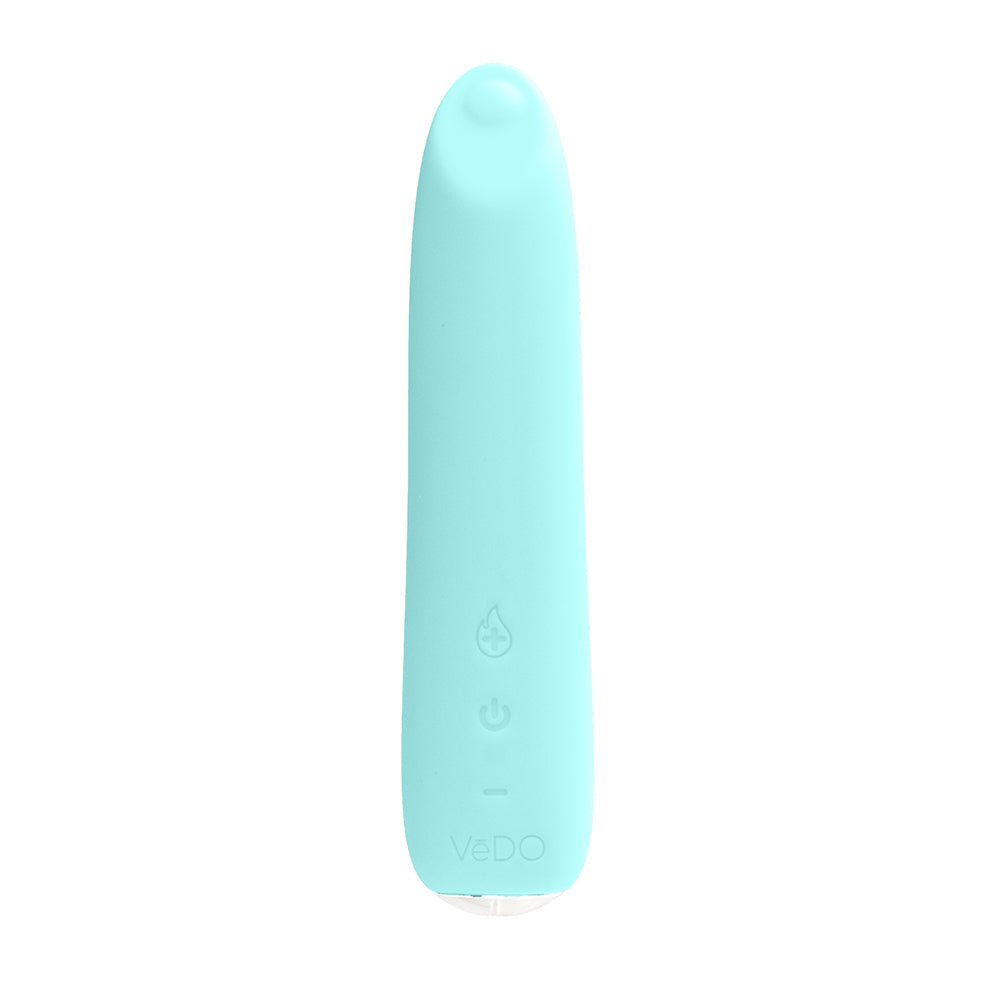 VeDO Boom Rechargeable Warming Silicone Slimline Vibrator Turquoise - Image 2