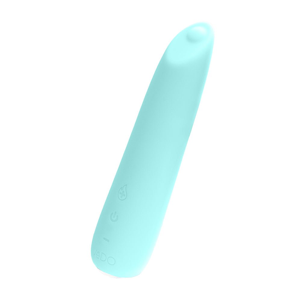 VeDO Boom Rechargeable Warming Silicone Slimline Vibrator Turquoise - Image 3