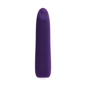 Alternative view of VeDO Boom Rechargeable Warming Silicone Slimline Vibrator Purple