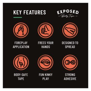 Alternative view of Exposed Booty Tape (20 Pieces Per Box)