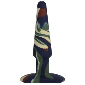 Alternative view of A-Play Groovy 5 in. Silicone Anal Plug Camouflage