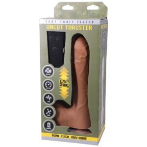 Alternative view of Fort Troff Uncut Thruster Mini Fuck Machine Rechargeable Remote-Controlled Silicone 8.5 in. Thrusting Dildo Tan