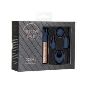 Alternative view of Pillow Talk Secrets Desires 6-Piece Silicone Mini Massager Set Navy
