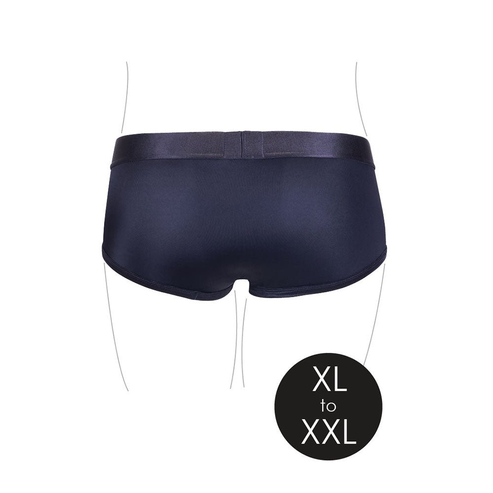 Ouch! Vibrating Strap-on Brief Black XL/2XL - Image 6