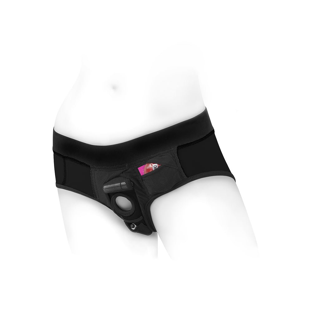 SpareParts Tomboi Nylon Briefs Harness Black Size XS - Image 5