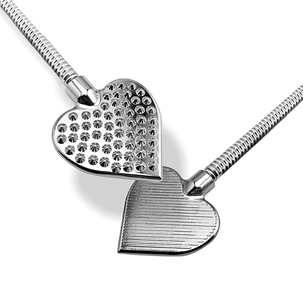 Nixie Metal Riding Crop Flaming Heart - Image 2