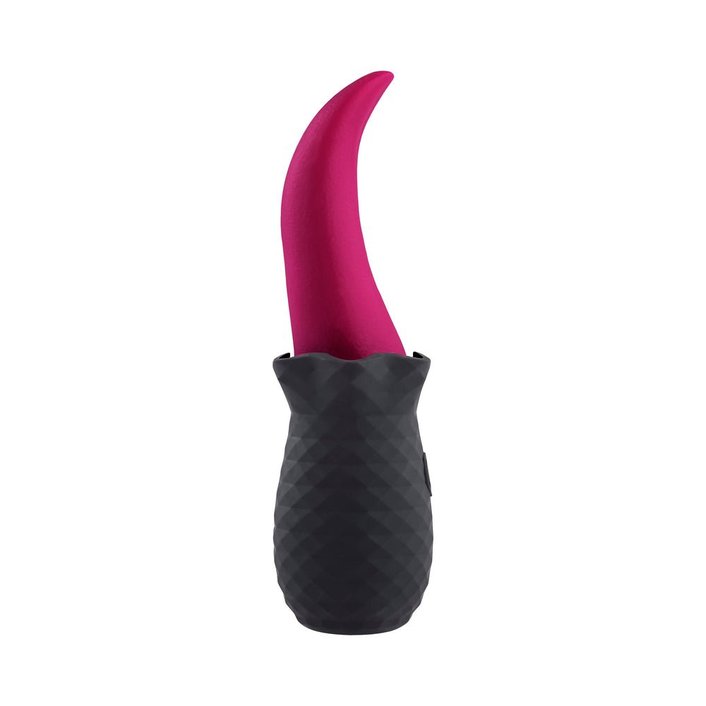 Selopa Tongue Teaser Vibe Rechargeable Silicone Pink Black - Image 4