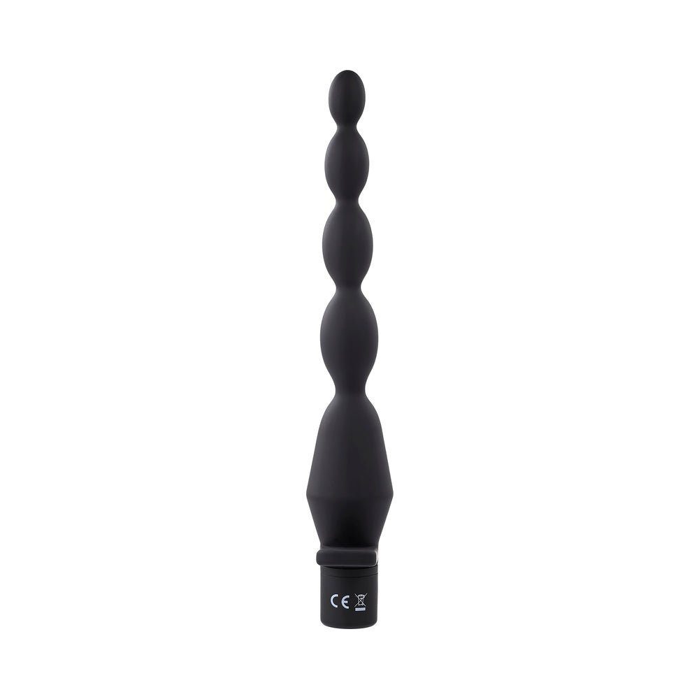 Selopa Vibrating Butt Beads Rechargeable Anal Silicone Black - Image 3