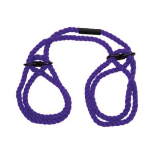 Alternative view of Merci Restrain 6mm Hemp Wrist or Ankle Cuffs Violet