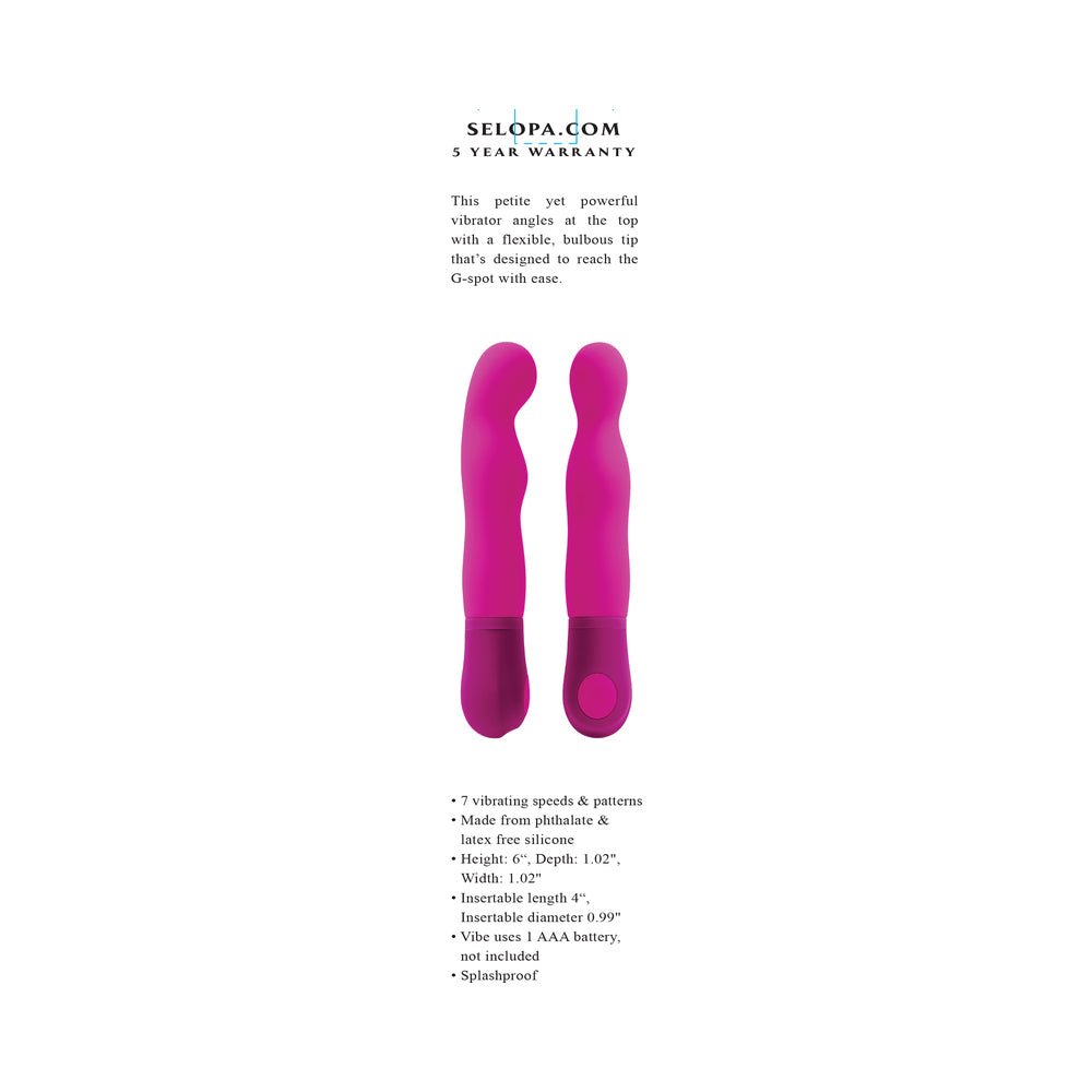 Selopa G Wow Silicone G-Spot Vibrator Pink - Image 8