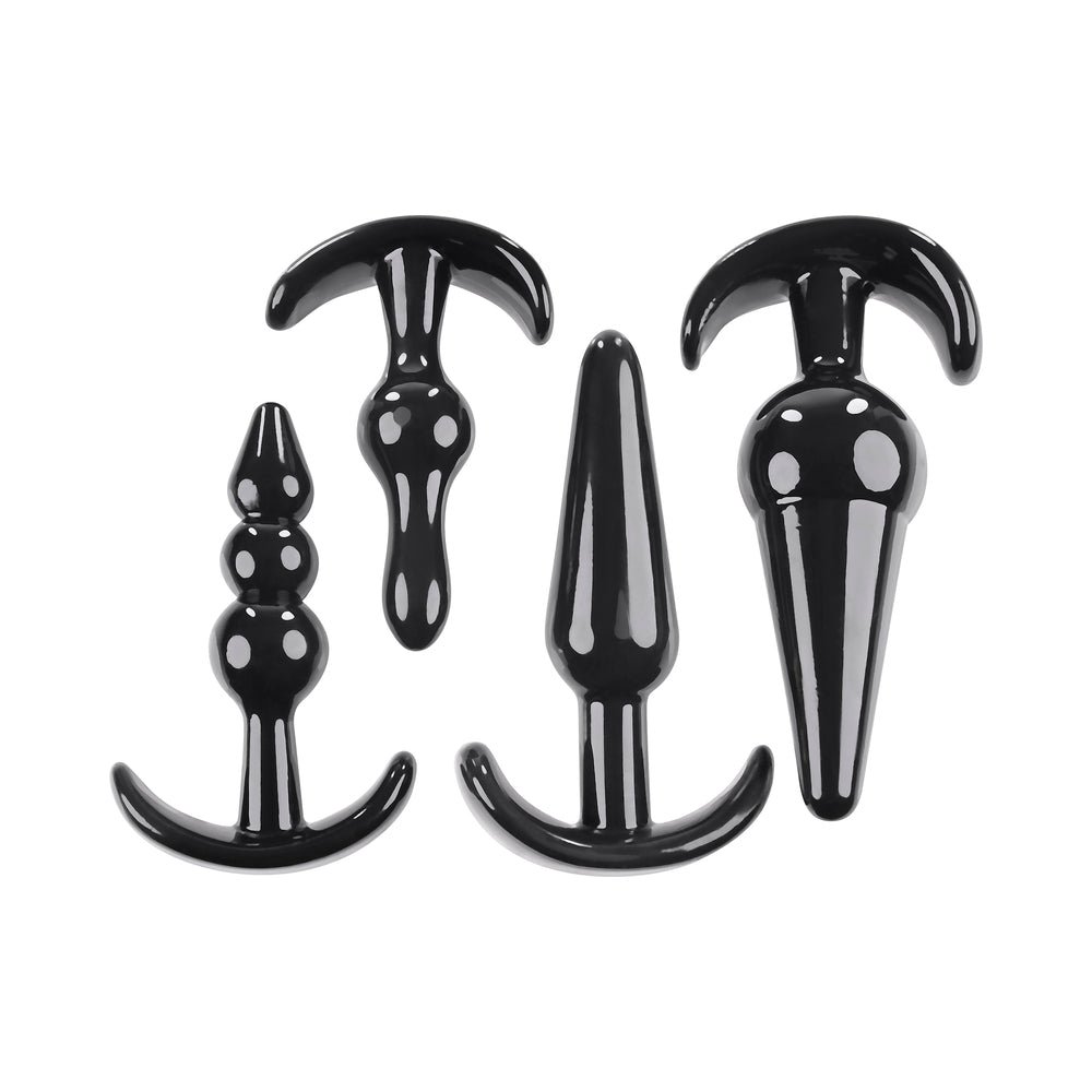Selopa Intro To Plugs 4-Piece Anal Plug Set Black - Image 3