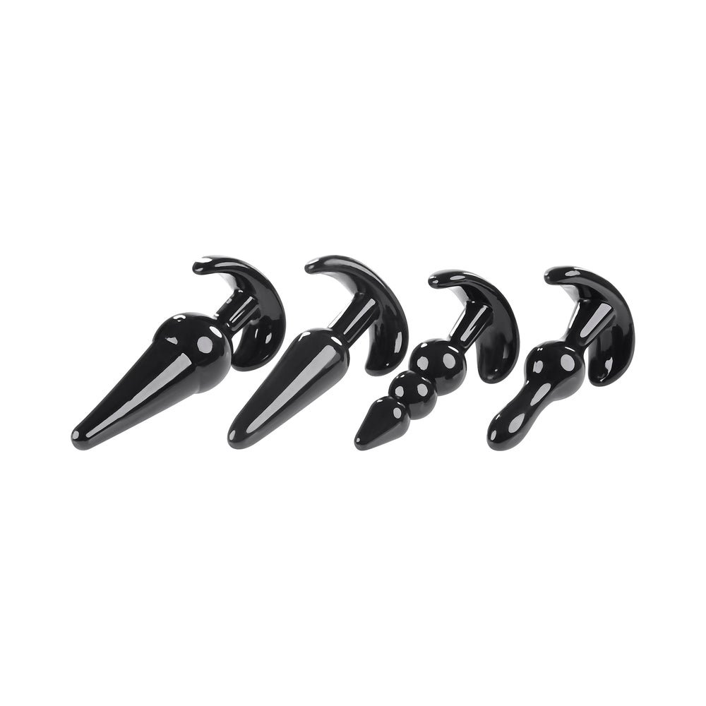 Selopa Intro To Plugs 4-Piece Anal Plug Set Black - Image 4