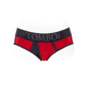Alternative view of SpareParts Tomboi Cover Brief Style Underwear Harness Nylon Red/Black S