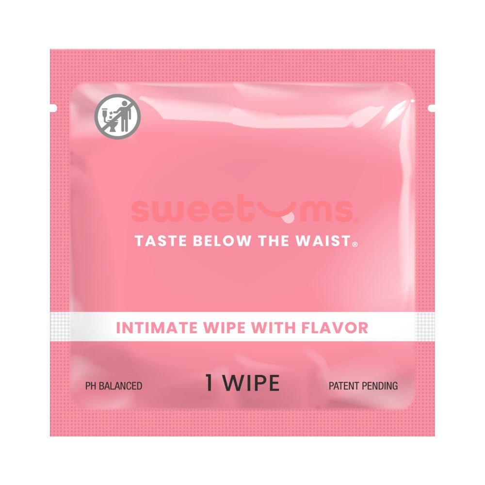 Sweetums Intimate Wipes Cherry Flavor 10-Pack - Image 2